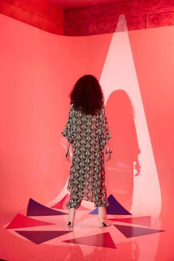 Green Triangle Half &amp; Half Shirt image 1