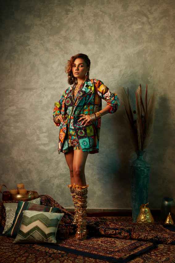 Big Tile High Waisted Printed Short image 1