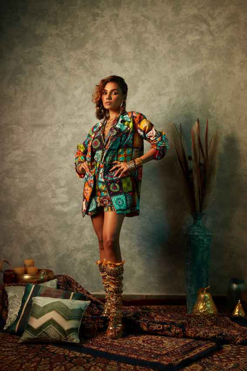 Big Tile High Waisted Printed Short image 1
