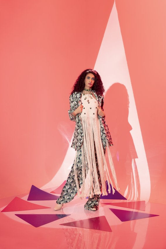 Green Triangle Pants image 0