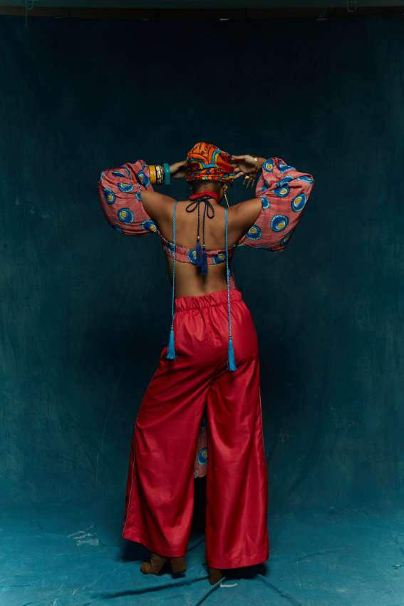 Pink tennis ball bikini bralette top image 1