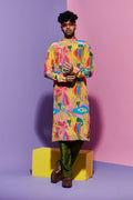 Men’s Kurta in Croissant Print image 0
