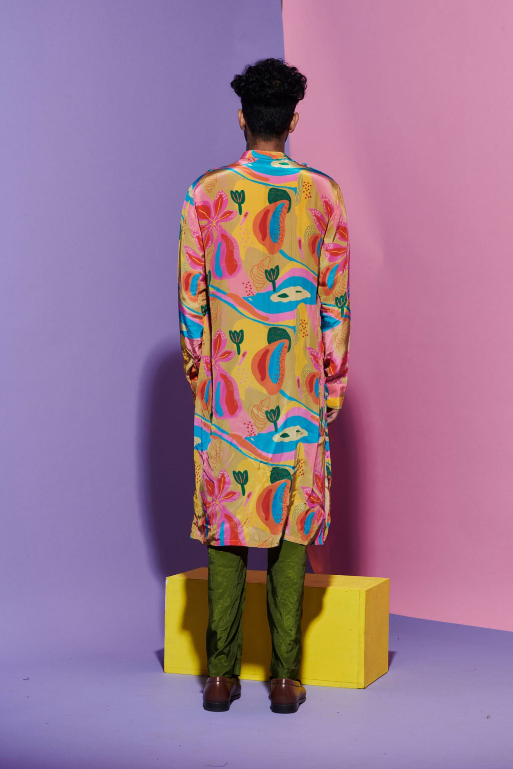 Men’s Kurta in Croissant Print image 2