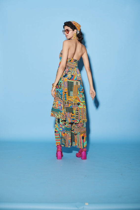 Aztec Printed Halter Co-ord Set image 1