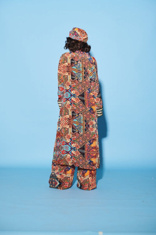Aztec Print Kurta Set image 1