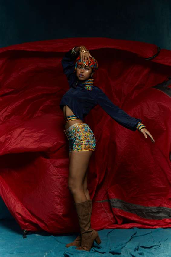 Embroidered shorts image 2