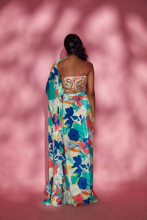 Floral embroidered blouse image 1